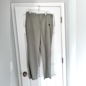 Adidas Men’s Baseball Pants Size L Gray Relaxed Fit Open Bottom - NWT
